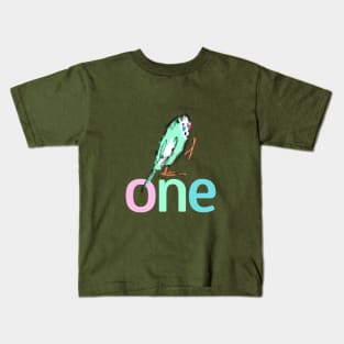 One Parakeet - First Birthday Kids T-Shirt